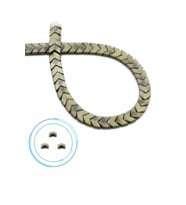 Hematit Doğal Taş Mat Antik Sarı Çavuş Kesim 6x3mm Dizi [AA]