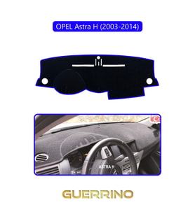 OPEL Astra H (2003-2014)TORPİDO KORUMA HALISI MAVİ KENAR