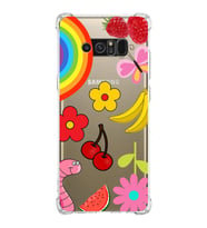 PrintiFy Samsung Galaxy Note 8 Uyumlu Water Color 5 Baskılı Şeffaf Köşe Korumalı Antişok Kılıf