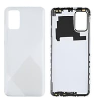 Samsung Galaxy A02S - SM-A025 FULL Kasa Arka Kapak Takım BEYAZ