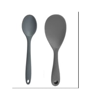 İvory 2 Tane Silikon Kaşık 20cm ve 27.5cm Gri
