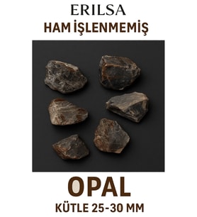 Sertifikalı Ham İşlenmemiş Opal Taşı Kütle 25 30 mm Ham Doğal Enerji Taşı (Çok Renkli)