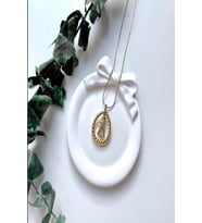 Kadın Çelik Kolye Burgu Damla Çerçeve Çapa Model Kolye