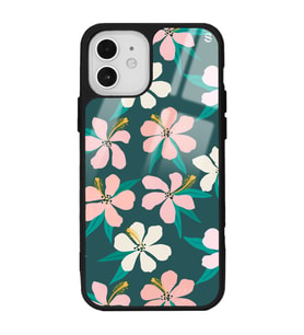 iPhone 12 Pro Leaf Flovers Tasarımlı Glossy Telefon Kılıfı