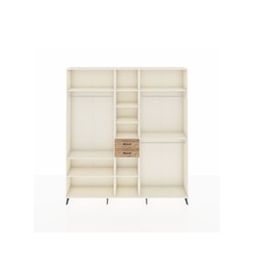 Arges Dolap 10 Raflı 2 Çekmeceli 3 Askılı 220x30x243 Aytaşı-Aytaşı/Çam