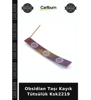 Özel Üretim Doğal Taş Dekoratif Tütsü Sunumu Aksesuar Obsidian Taşı Kayık Tütsülük