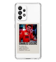Samsung Galaxy A23 Uyumlu Charles Leclerc Desenli Şeffaf Telefon Kılıfı