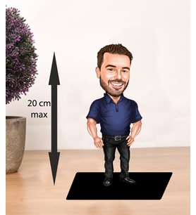 KİŞİYE ÖZEL KARİKATÜR yakışıklı adam BİBLOSU