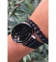 Premium Dokumatik Led Ekran Mıklatıslı Hasır Kordon Unisex Kol Saati-bileklik Hediyeli
