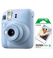 Instax mini 12 Mavi Fotoğraf Makinesi ve 10'lu mini Film