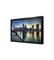 Boston Gece Şehir Çerçeveli Mdf Tablo