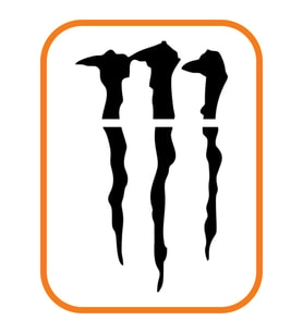 Monster Pençe Far Veya Cam Altı Büyük Oto Sticker Siyah 33*20 Cm