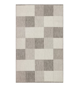 Mono 01 Grey Kaymaz Tabanlı Kilim (Gri)