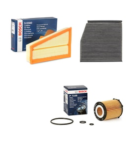 Bosch Filtre Bakım Seti Mercedes A serisi A200 W176 2012-2018 Benzin Hava + Yağ F. + Polen Filtre Bosch