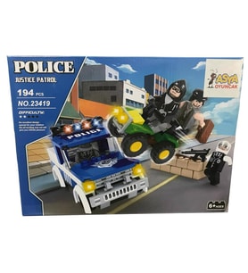 Asya Oyuncak Ant Bricks 194 Parça Polis Seti 0131-23419