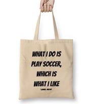 Lionel Messi Quotes Gifts Bez Çanta Uzun Saplı