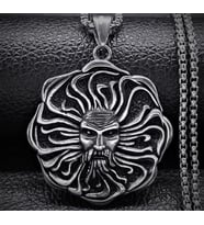 voyageaccessory Paslanmaz Çelik Mitolojik Güneş Tanrısı Apollon Kolye