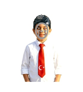 Bayrak Kravat Ayyıldızlı Kravat - 3 adet