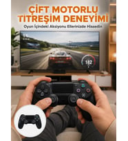 Kablosuz Titreşimli Oyun Kolu – Yüksek Hassasiyetli Analog Kontrol ve Ergonomik Tutma Yeni Nesil