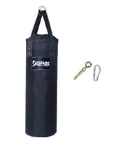 Desfabe Polydes 80x25 Cm Kolonlu Boks Kum Torbası Siyah+Askı Aparatı