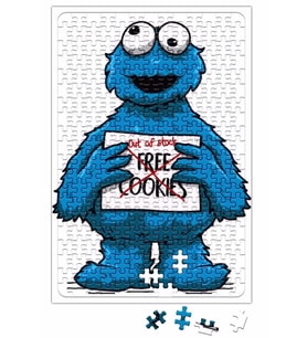 Monster Cookies Kurabiye Canavarı Puzzle 240 Parça Yapboz