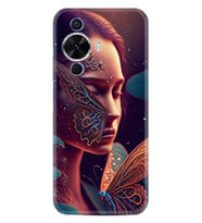 Huawei Nova 12S Kılıf Boutique Baskılı Resimli Kelebek Kadın Pcode -075