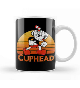 Cuphead Vintage Sunset Kupa Bardak Porselen