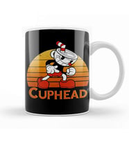 Cuphead Vintage Sunset Kupa Bardak Porselen