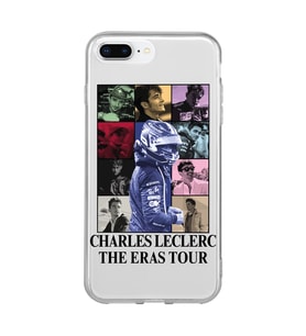 Iphone 7 PLUS - 8 PLUS Uyumlu Charles Leclerc Tasarımlı Şeffaf Telefon Kılıfı