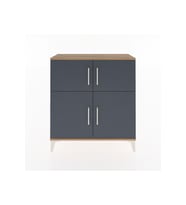 Arges Şifonyer 3 Raflı 4 Kapaklı 88x30x96 Çam-Antrasit