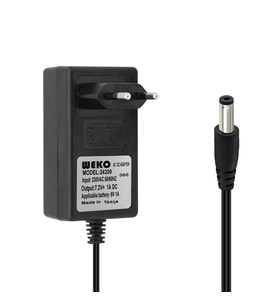 Weko 7.2Volt - 1Amper 5.5x2.5 Uçlu Ledli Yerli Üretim Priz Tipi Adaptör