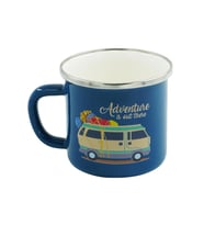 Retro Emaye Kupa Bardak Adventure 330 Cc