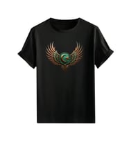 Türkçülük Görselli  Unisex (Tshirt) Tişört (Siyah)