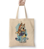 Bluey And Bingo 01 Bez Çanta Uzun Saplı
