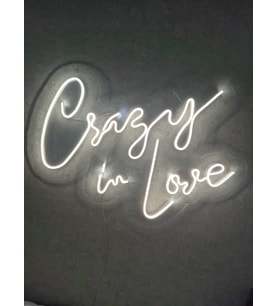 Crazy İn Love Neon Tabela Neon yazı nişan organizasyon dekor