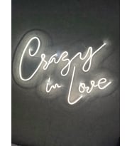 Crazy İn Love Neon Tabela Neon yazı nişan organizasyon dekor
