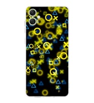 PrintiFy Samsung A05 Uyumlu Kamera Korumalı Semboller Tasarımlı Şeffaf Silikon Kılıf