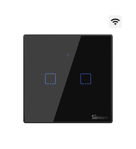 SONOFF T3-EU-2C Akıllı Dokunmatik Duvar Anahtarı 2 Kanallı