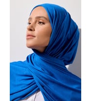 Tesettür Şal - Saks Penye