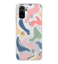 Xiaomi Redmi Note 10s Uyumlu Kapak Abstract Tasarımlı Şeffaf Silikon Kılıf