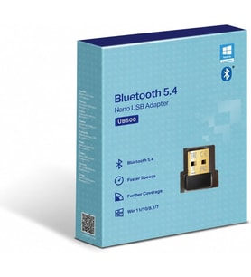 TP-Lınk UB500 Bluetooth 5.4 Nano USB Adaptör, PC Notebook Laptop İçin Mini Bluetooth V5.4 Dongle, Kulaklık Hoparlör Klavye Mouse Gamepad Bağlantı Adaptörü, Windows 11/10/8.1/8/7 Uyumlu Tak Çalıştır
