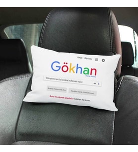 Arama Motoru İsme Özel Araç Koltuk Yastığı