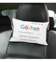 Arama Motoru İsme Özel Araç Koltuk Yastığı
