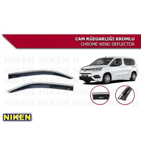 PROACE CİTY ARACA ÖZEL NİKEN KROMLU İKİLİ 2 Lİ KROMLU CAM RÜZGARLIĞI 2019 2020 2021 2022 2023 2024
