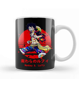 One Piece Monkey D Luffy 02 Kupa Bardak Porselen