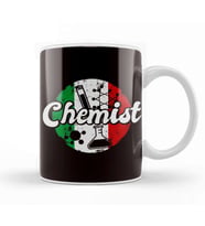 Chemist Italy Flag Chemistry Scientist Pharmacist Laboratory Kupa Bardak Porselen