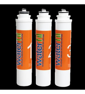 Waterlife,Waterfil Su Arıtma  Filtresi 3'lü Filtre seti (Turuncu)