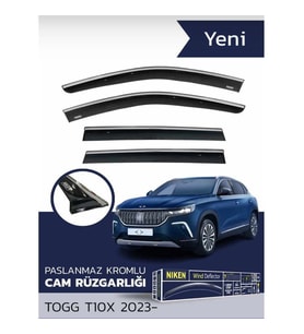 Togg T10x Kromlu Cam Rüzgarlığı Niken 2023 Sonrası