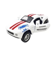 Mustang Çek Bırak Spor Araba - Işıklı Sesli Model - FY6148-12D-Beyaz