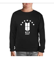 BTS - Stars Siyah Çocuk Sweatshirt